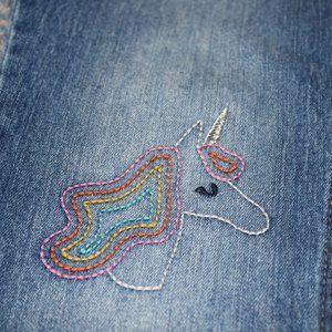 Cat & Jack - Super Skinny - Super Stretch - Unicorn Jeans - 16